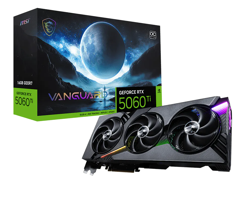 MSI GeForce RTX 5060 Ti 16G VANGUARD OC